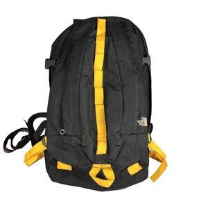 Vintage The North Face 1996 TNF Kinkajou Backpack Bag Black Yellow Rare